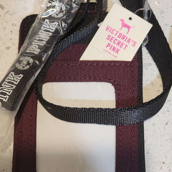 PINK Victoria's Secret Burgundy ID Holder - Picture 3 of 4
